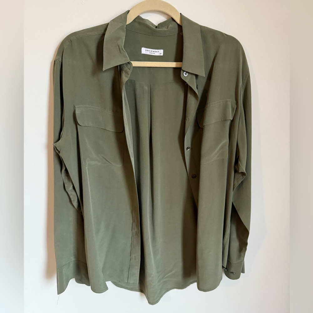 Equipment button up blouse